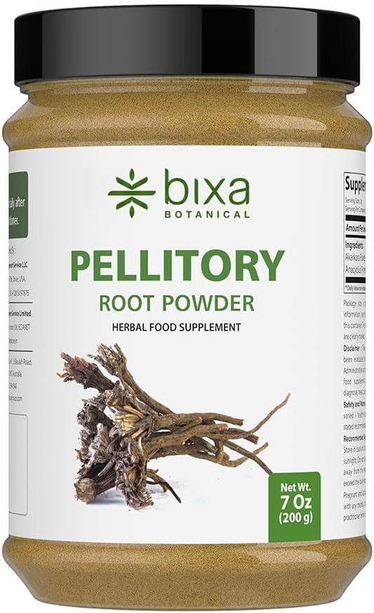 bixa BOTANICAL Pellitory Root Powder (Anacyclus pyrethrum) - Ayurvedic Supplement, 200g - görsel 1