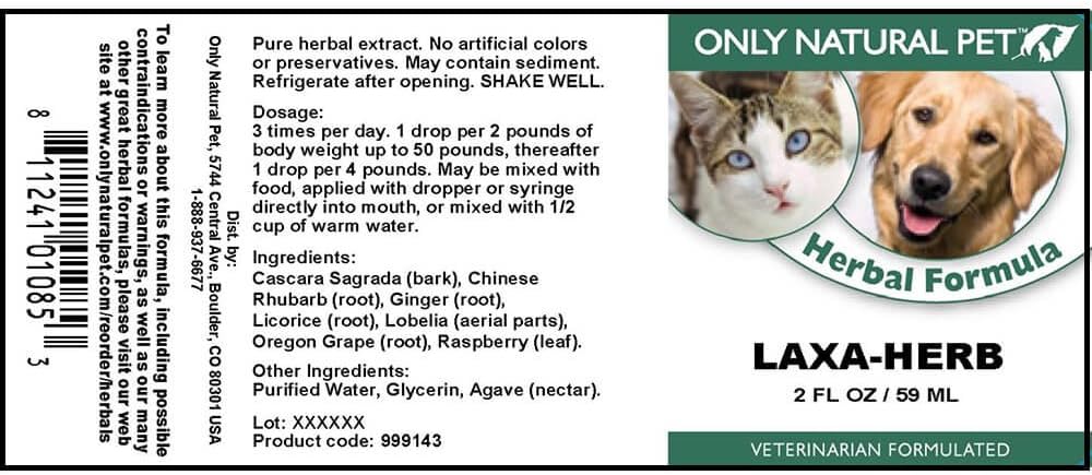 Only Natural Pet Laxa-Herb Herbal Formula 60 ml - görsel 3