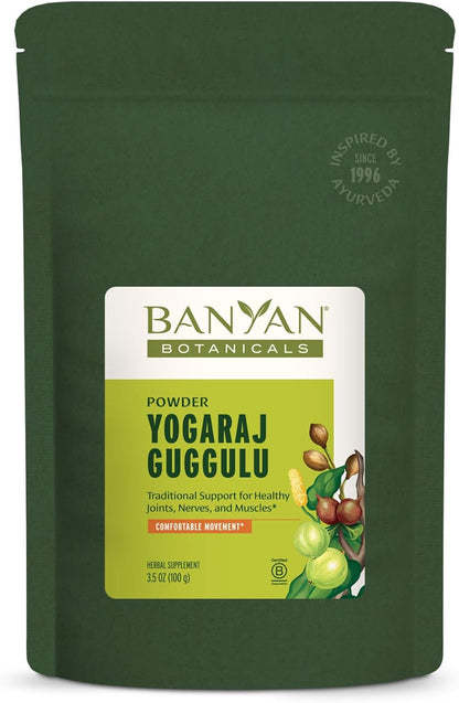 Banyan Botanicals Yogaraj Guggulu Powder – Organic Joint Support Supplement – Ayurvedic Blend – 100 g