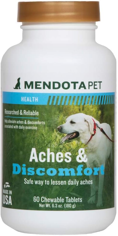 Mendota Pet Aches & Discomfort - 30 Dog Tablets (for Dogs 12 Weeks and Older) - görsel 1