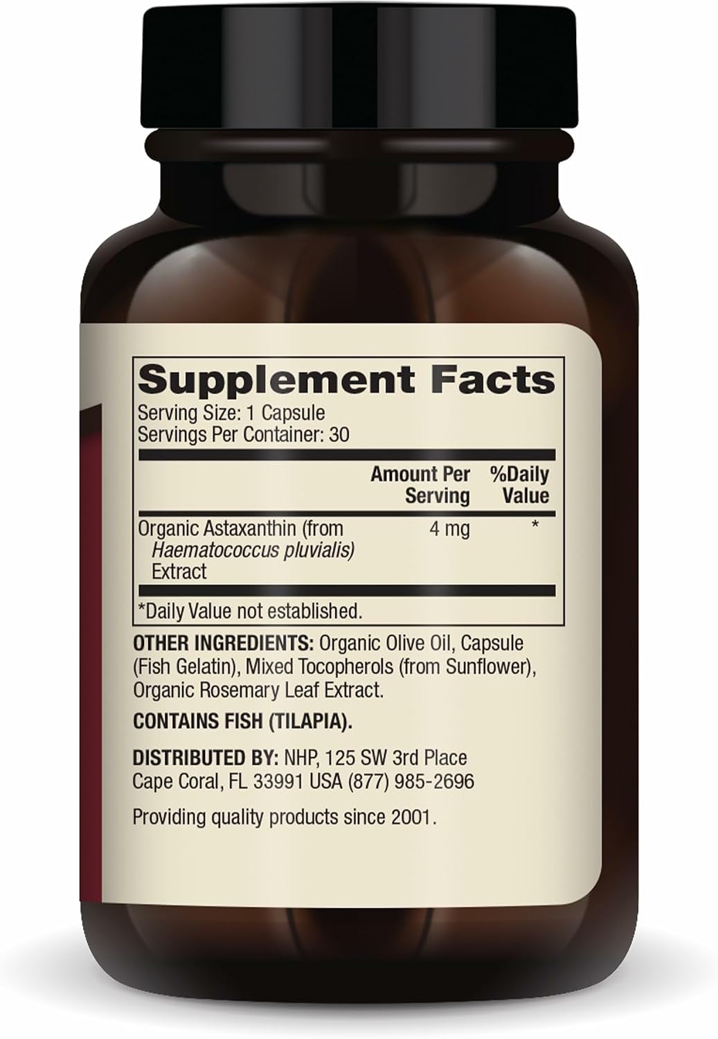 Dr. Mercola Organic Astaxanthin - 4 mg Antioxidant Support - 30 Capsules - görsel 2