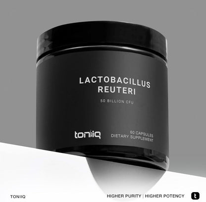 Toniiq Lactobacillus Reuteri Probiotic - 50 Billion CFU - 60 Vegetarian Capsules