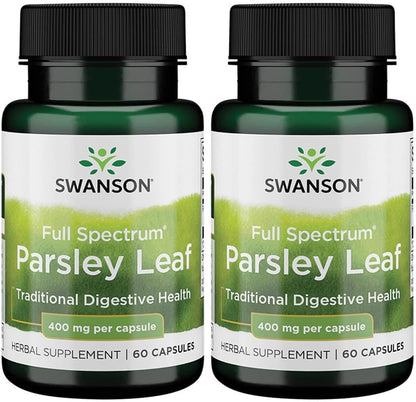Swanson Full-Spectrum Parsley Leaf Extract - Traditional Digestive Support - 60 Capsules