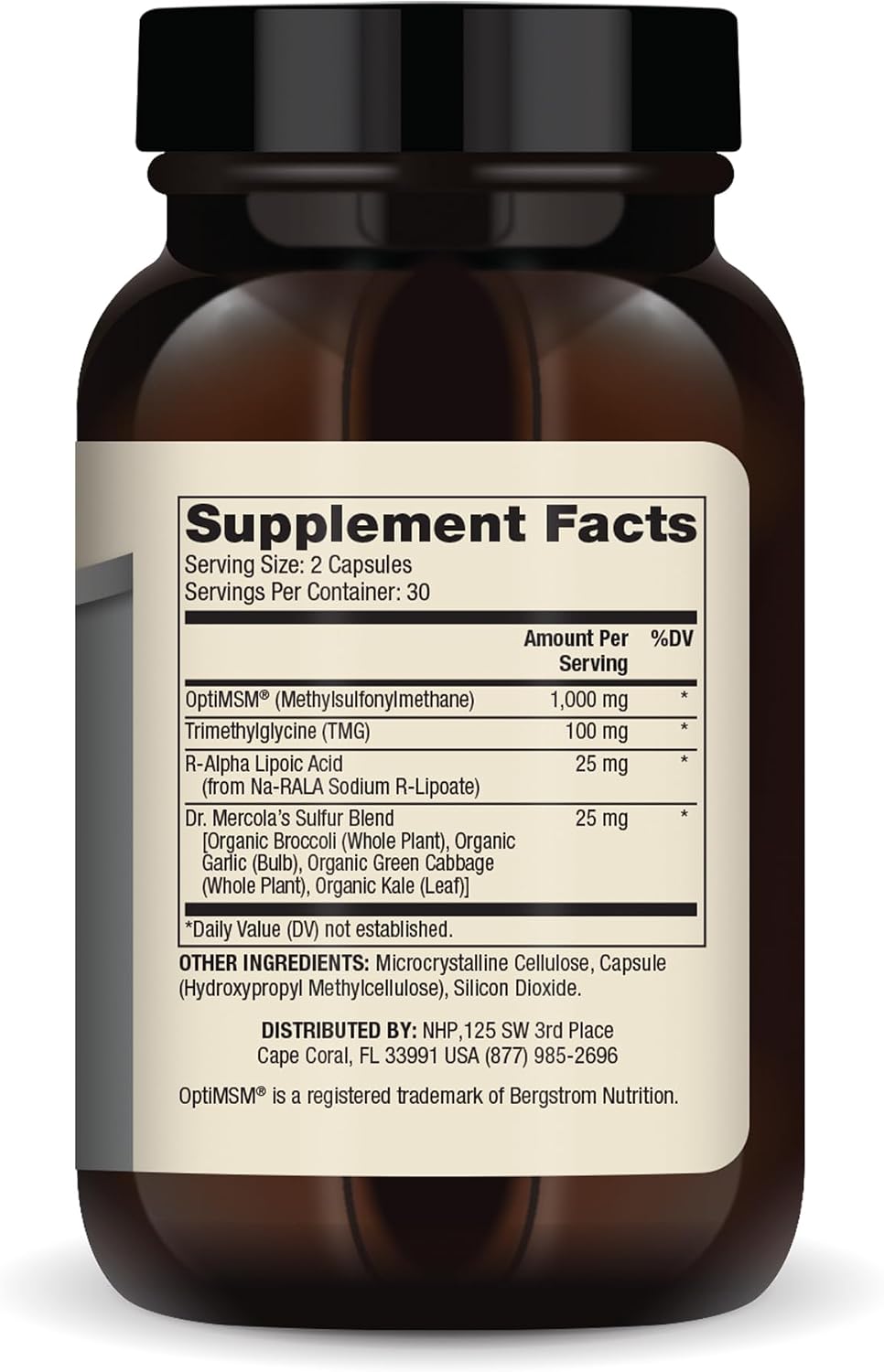 Dr. Mercola MSM Sulphur Complex (60 Capsules) - görsel 2