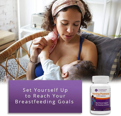Milkies Fairhaven Health Nursing Postnatal Multivitamin for Breastfeeding Mum - Vitamin D & B, Vegetarian, Gluten-Free - 60 Capsules