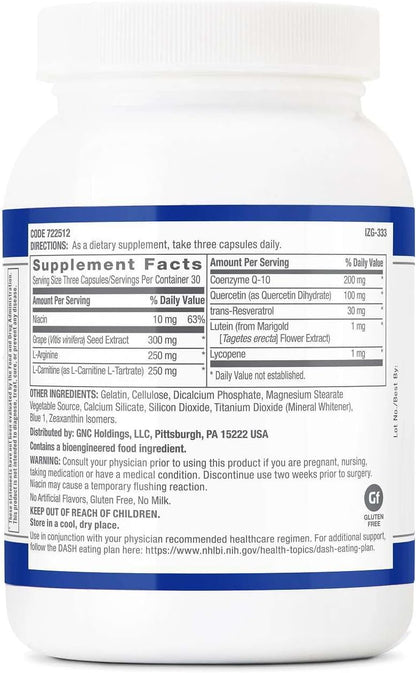 GNC Preventive Nutrition Healthy Blood Pressure Formula – 90 Capsules