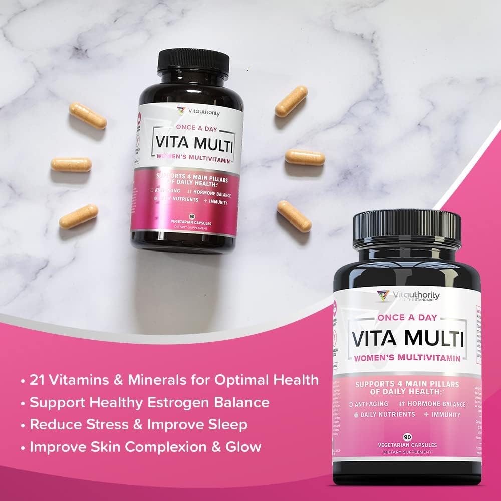 Vitauthority Multivitamin for Women – Daily Multi with DIM, Ashwagandha, and Hyaluronic Acid - görsel 5