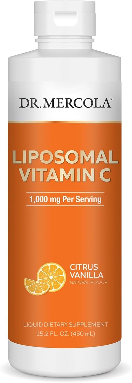 Dr. Mercola Liquid Liposomal Vitamin C, Citrus Vanilla, 450 mL - görsel 1