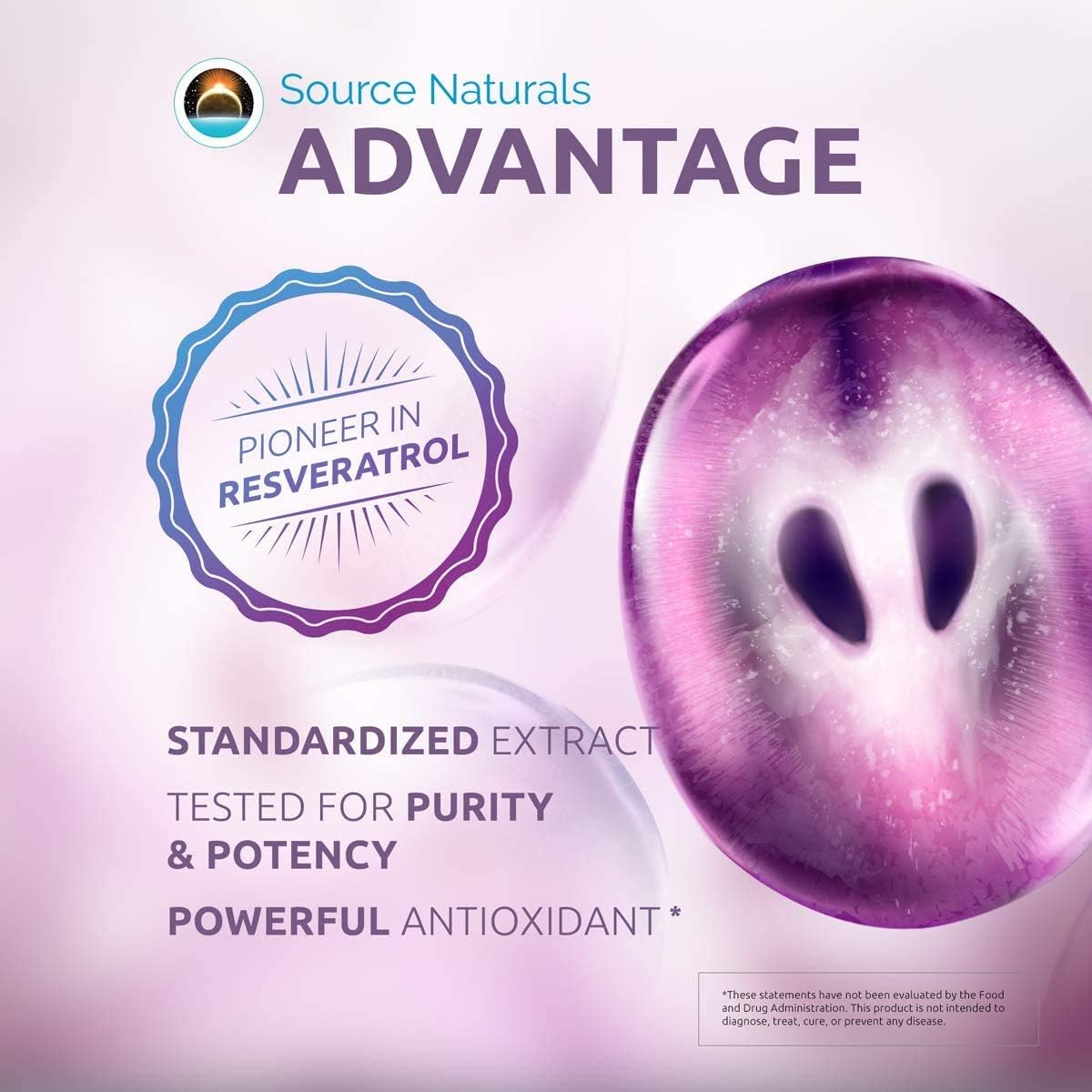 Source Naturals Resveratrol 100 - 100 mg, 60 Vegetarian Capsules - görsel 5