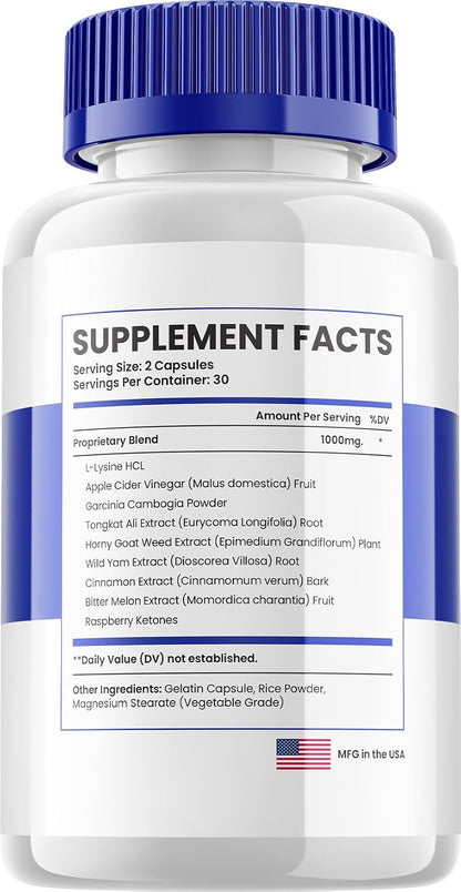 Prostabliss Food Supplement for Men – All-Natural Men's Health Formula, 60 Capsules