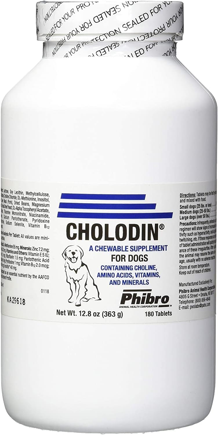 EnerCal Cholodin Canine 180 Chewable Tablets - görsel 1