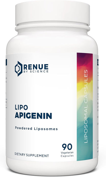 Renue By Science Apigenin | High Strength Liposomal Apigenin Supplement | 90 Capsules - 75 mg per Serving | Non-GMO & Allergen Free | Made in the USA | Third-Party Tested