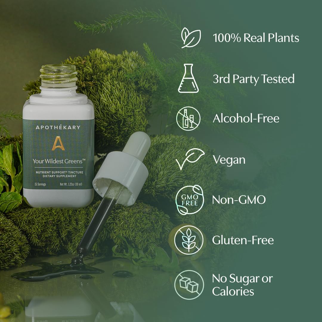 Apothékary Your Wildest Greens Herbal Liquid Drops - görsel 6