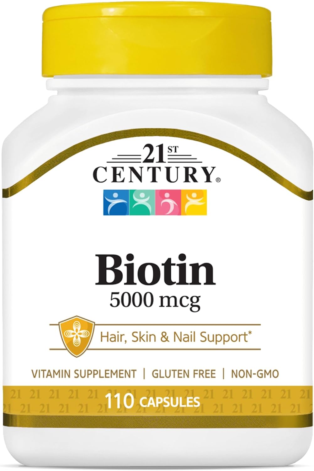21st Century Biotin 5000 mcg Capsules, 110 Count - görsel 1