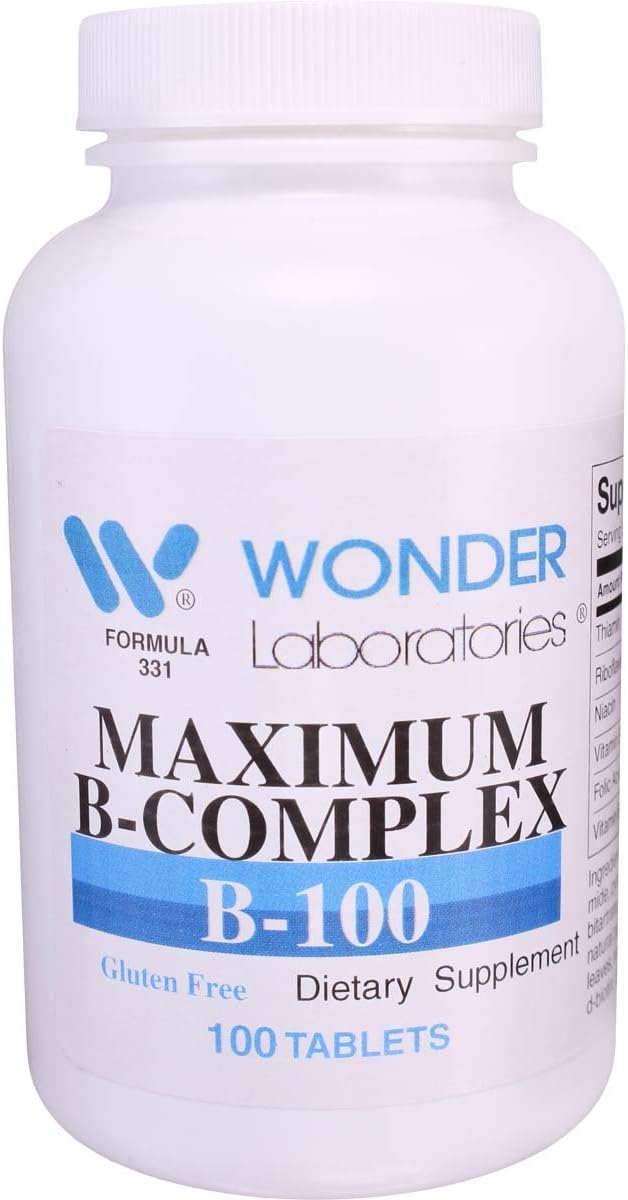 Wonder Labs B-Complex Maximum Potency - 100 Tablets - görsel 1