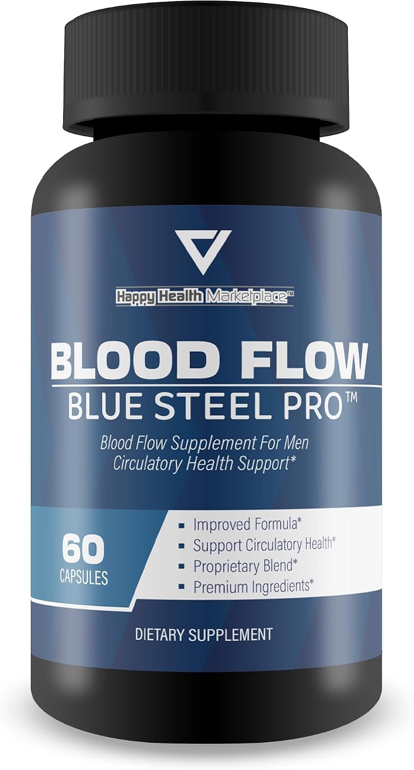 Blood Flow Blue Steel Pro – Blood Flow Support Capsules for Men - görsel 1