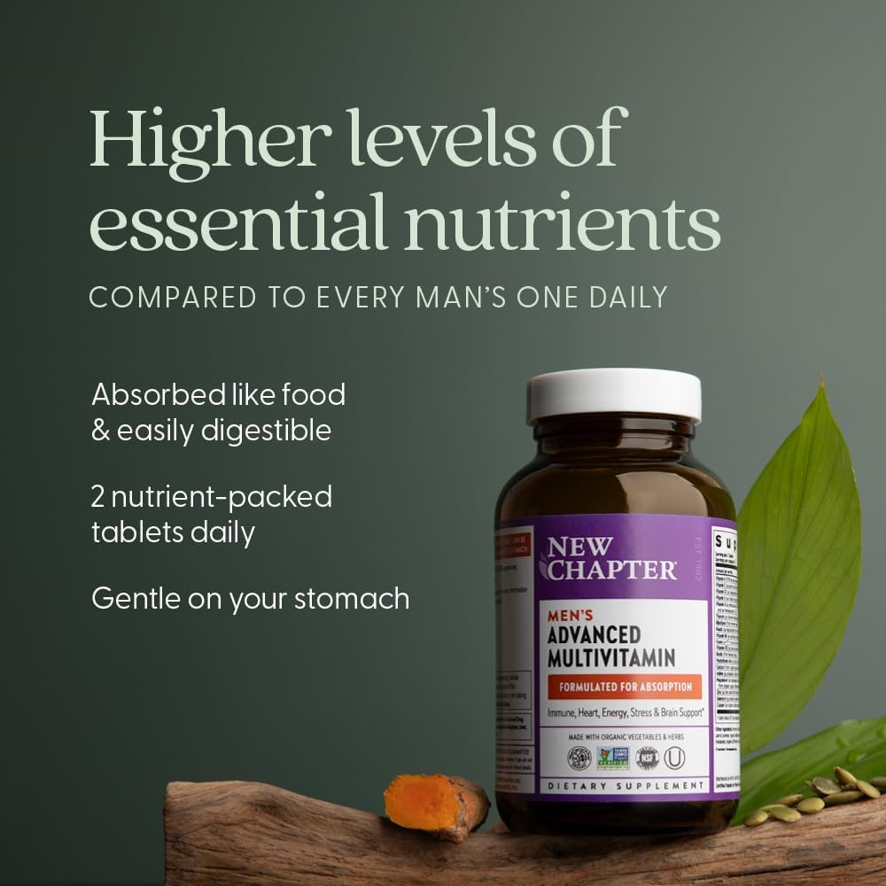 New Chapter Men's Multivitamin Advanced Formula – 120 Tablets - görsel 4