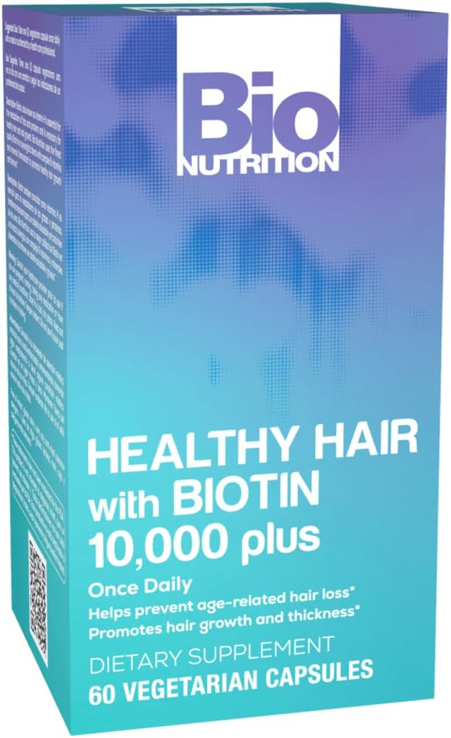 Bio Nutrition Healthy Hair Biotin Vegi-Caps, 60 Capsules - görsel 1