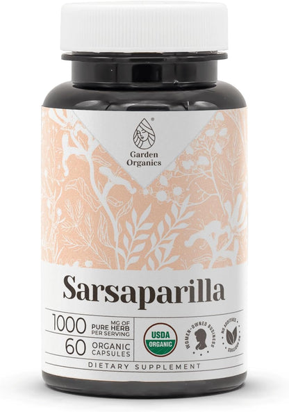 Sarsaparilla Organic 60 Capsules | High-Potency Natural Supplement