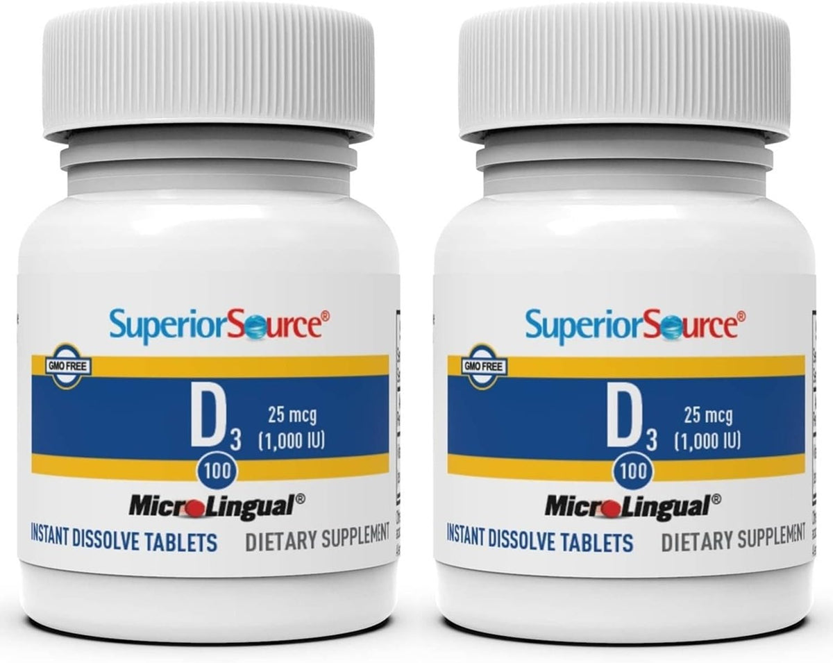 Superior Source Vitamin D3 400 IU – Sublingual Tablets, 100 Tablets - görsel 10