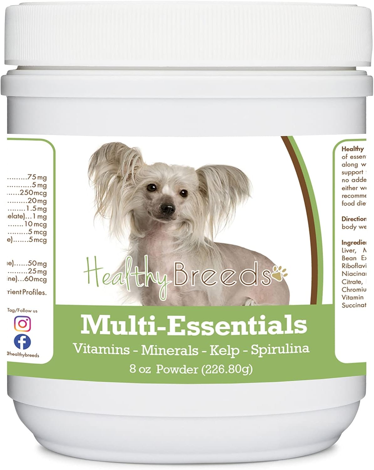 Healthy Breeds Chinese Crested Multi-Essentials Powder for Dogs - 8 oz (approx 227 g) - görsel 1