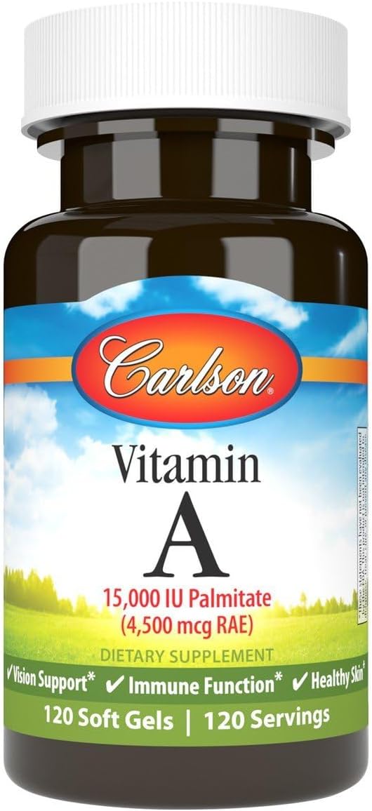 Carlson Labs Vitamin A Palmitate, 15000 IU, 120 Softgels - görsel 1