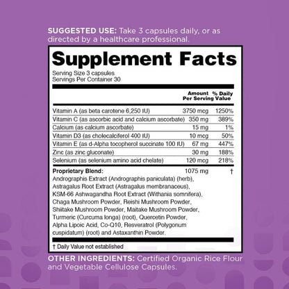 nbpure Immune+ Daily Immune Support Supplement - 90 Capsules