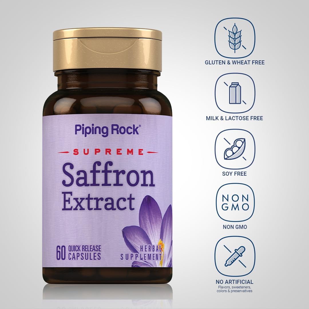 Ultimate Saffron Extract 88.5 mg, 60 Quick Release Capsules - görsel 3