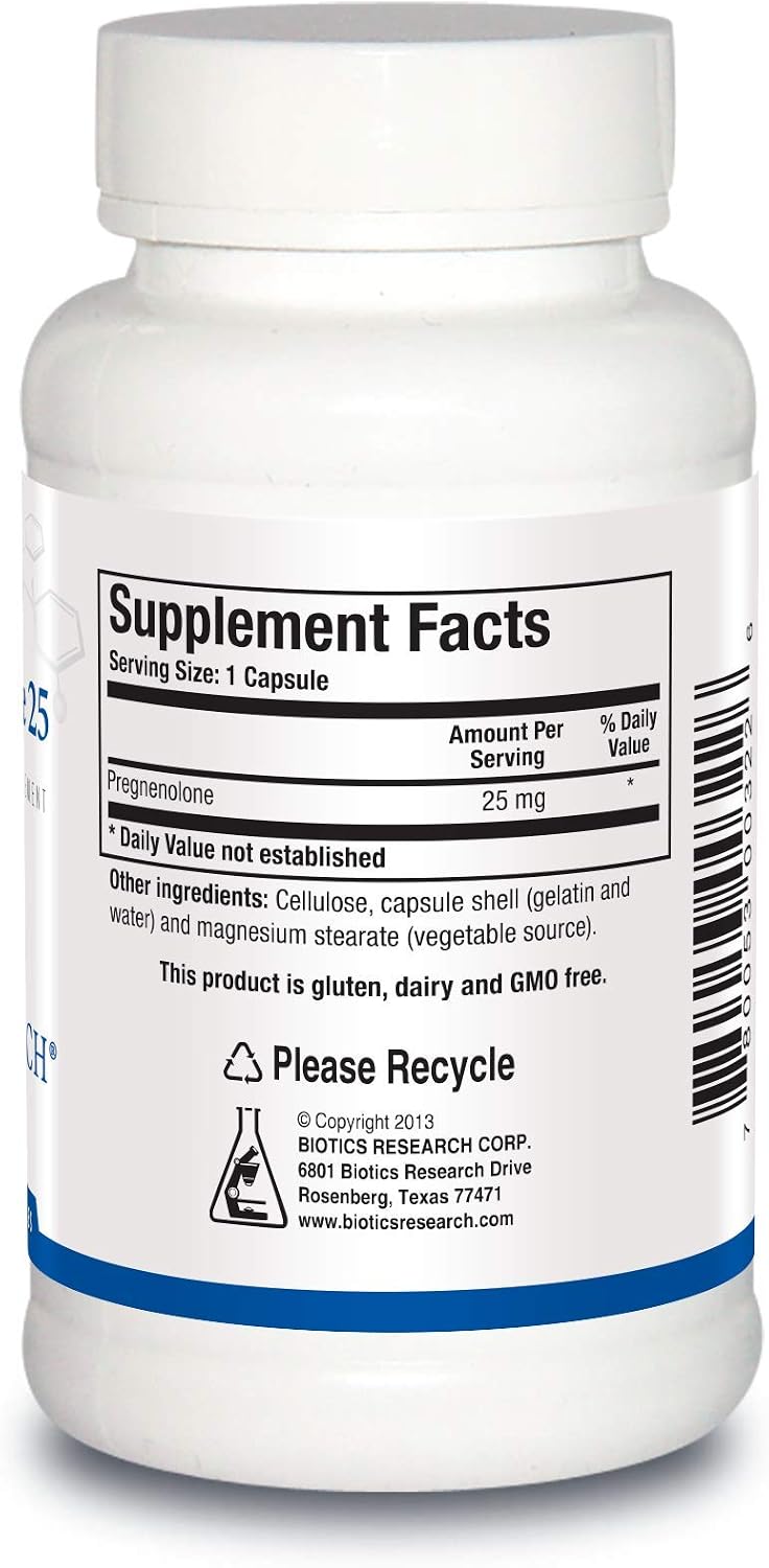 Biotics Research Pregnenolone 25 mg – 90 Capsules - görsel 2