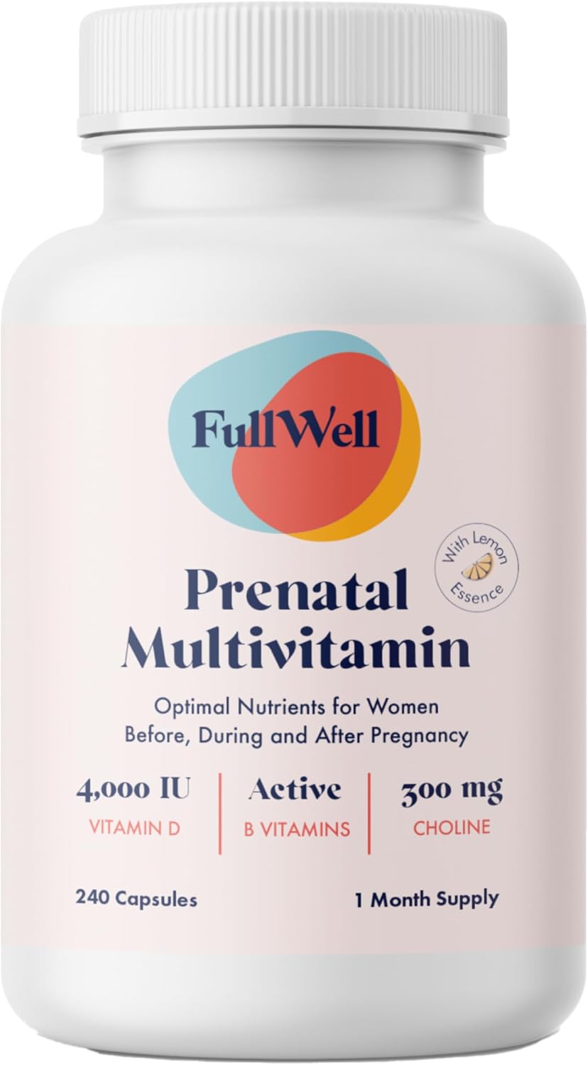 FullWell Women's Prenatal Multivitamin - 240 Capsules (30 Servings) - görsel 1