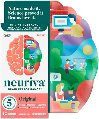 Neuriva Brain Supplement Original, 42 Capsules