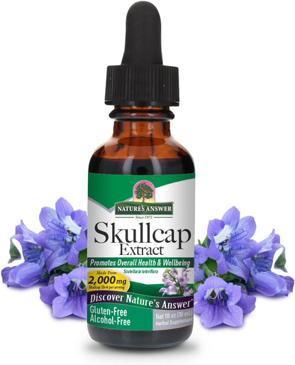 Nature's Answer Alcohol-Free Skullcap Herb Supplement, 30 ml