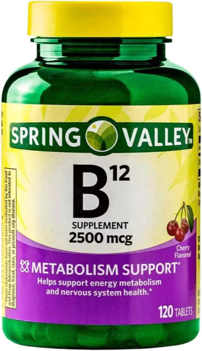 Vitamin B12 2500 mcg Quick-Dissolve Tablets – Cherry Flavour (Pack of 3)