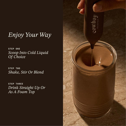 Cowboy Colostrum - First Milking Grass Fed Bovine Colostrum Powder (Chocolate Flavour, 40 Servings)