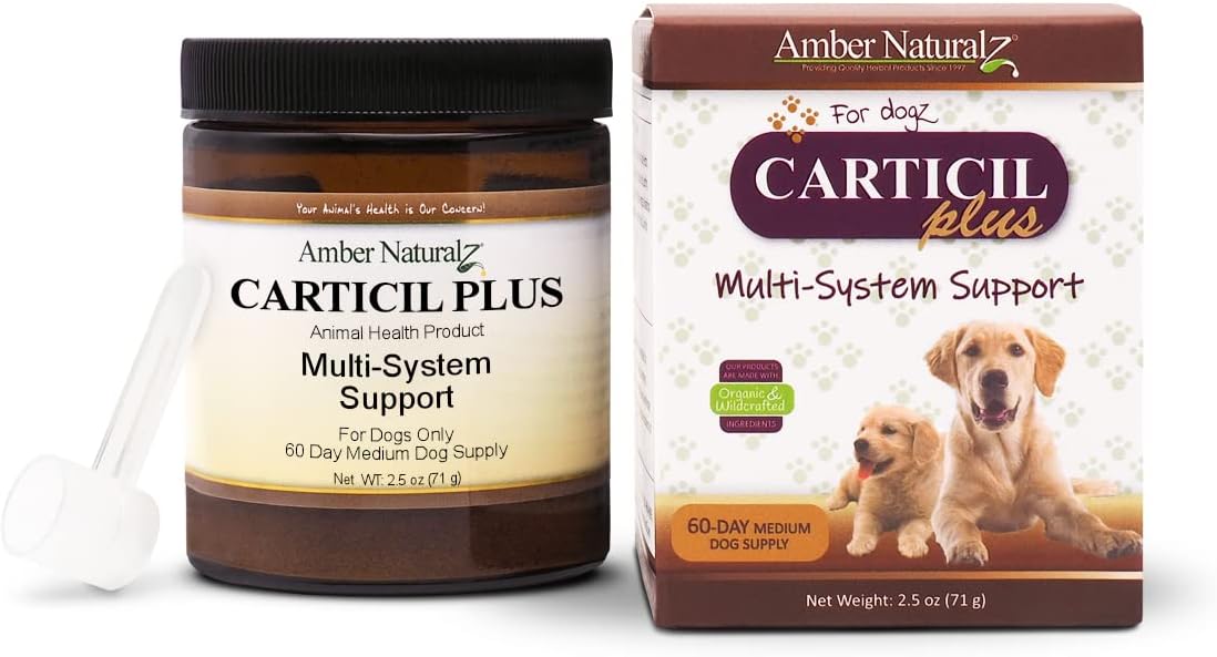 Amber NaturalZ Carticil Plus Herbal Supplement for Dogs, 60-Day Medium Dog Supply - görsel 6