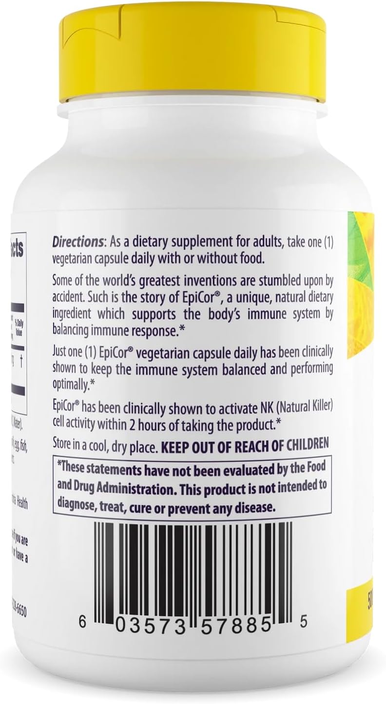 Healthy Origins EpiCor 500 mg, 150 Veggie Capsules - görsel 3