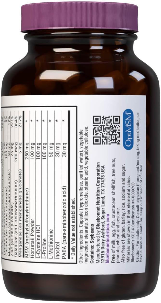 BlueBonnet Nutrition Ultimate Hair and Nail Formula - 90 Veggie Capsules – Image 3