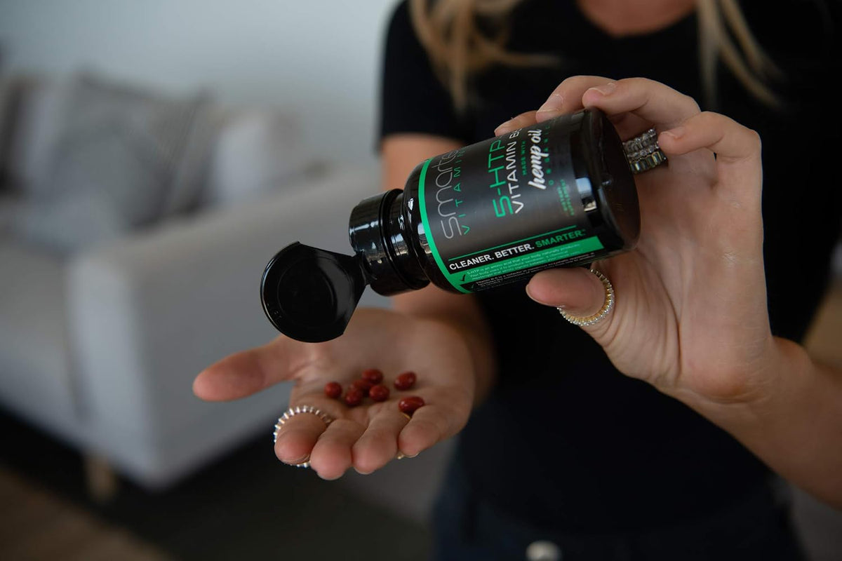 SmarterVitamins 200mg 5-HTP + Vitamin B6, Extended Release, 60 Softgels - görsel 5