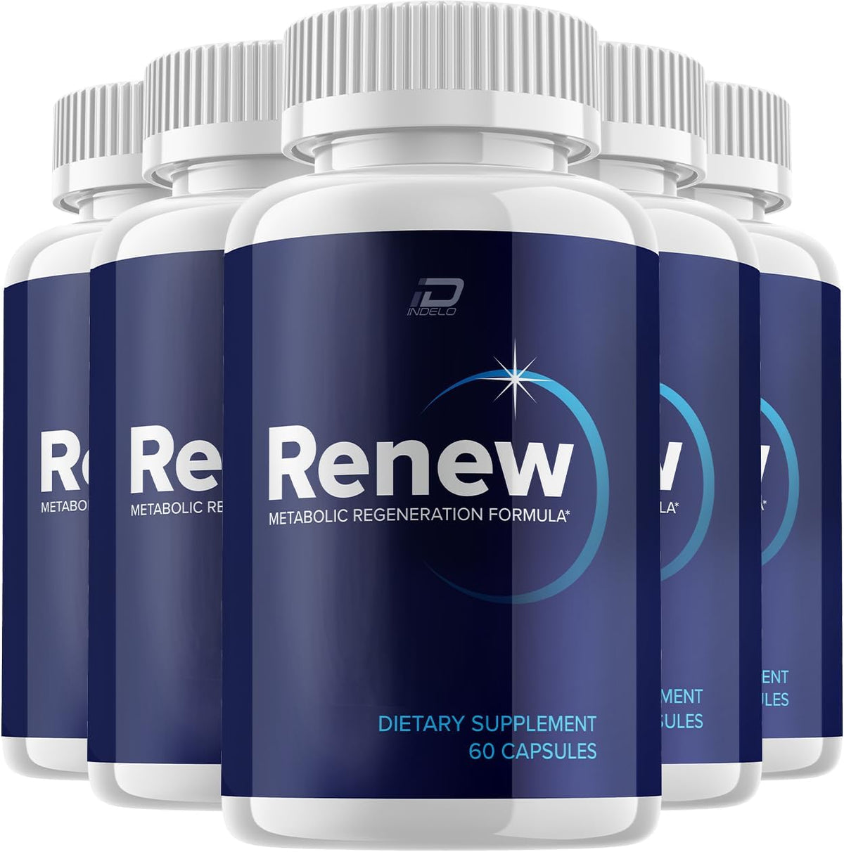 Indelo Renew Capsules – Metabolic Regeneration Support (300 Capsules, 5-Pack) - görsel 1