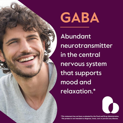 BESTVITE GABA 750mg, 120 Vegetarian Capsules - No Stearates, No Fillers, Vegan, Gluten-free