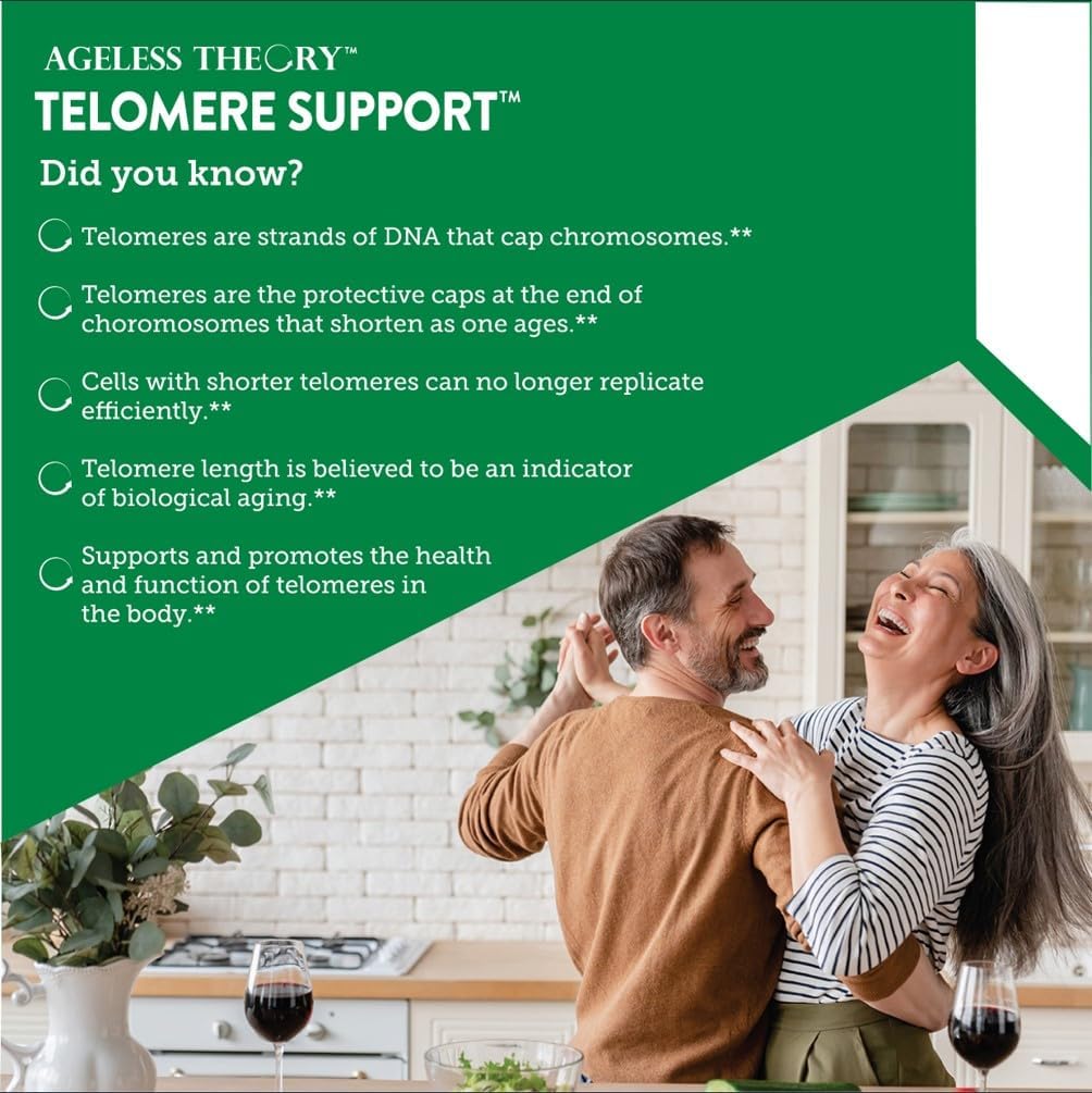 Country Life Ageless Theory Telomere Support – 60 Capsules – Vegan & Gluten-free Anti-Ageing Supplement - görsel 5