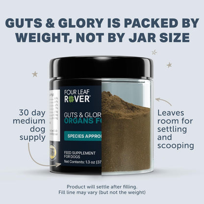 Four Leaf Rover Guts & Glory Freeze-dried Organs for Dogs