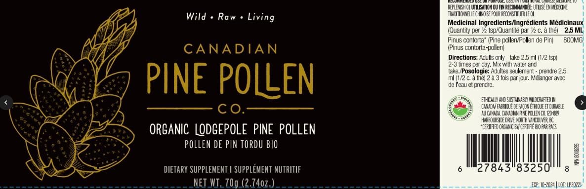 Wild Pine Pollen – LODGEPOLE 70 g - görsel 3
