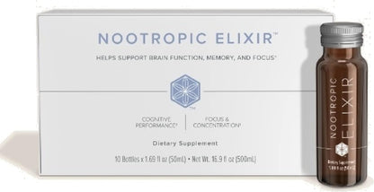 Isagenix Nootropic Elixir - Brain Health & Focus Supplement - 10 Pack