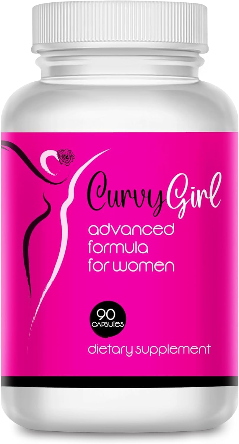 Curvy Girl – Female Weight Gain Tablets – Natural Top and Bottom Enhancement – 90 Capsules - görsel 1