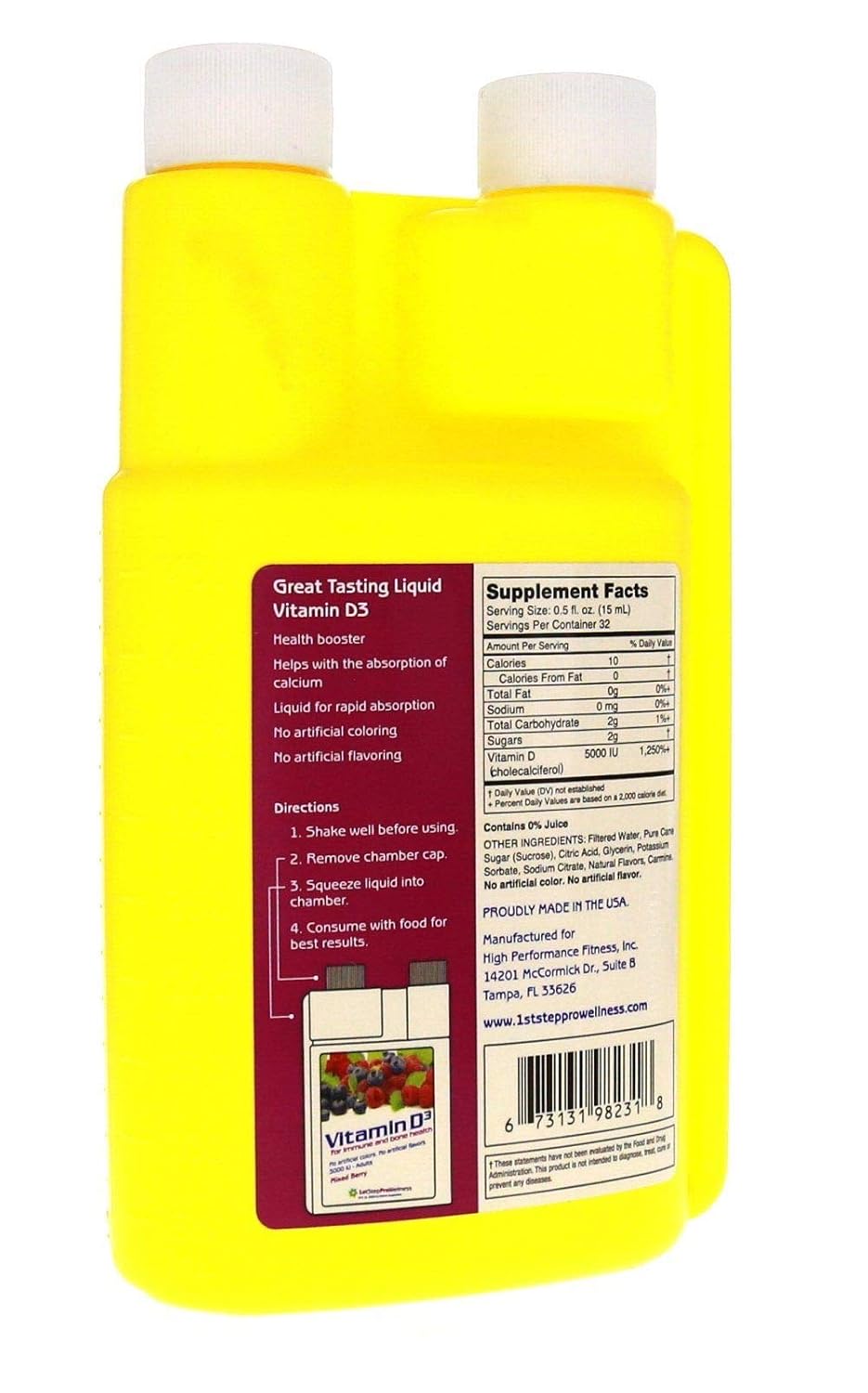 1st Step for Energy Liquid Vitamin D3 – Mixed Berry - görsel 3