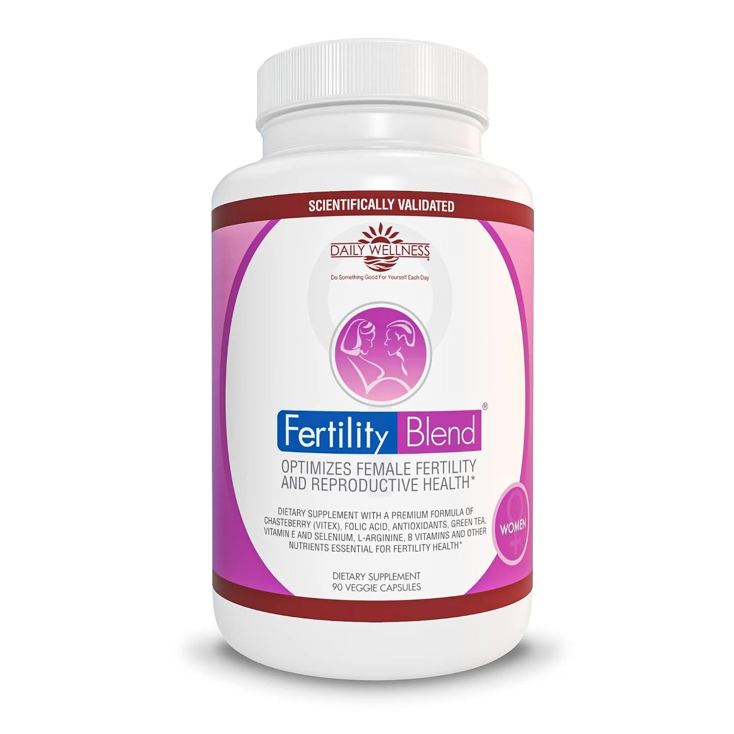 Fertility Blend Women's Fertility Supplements - Natural Conception Support with Vitex, Folic Acid & Antioxidants (90 Vegan Capsules, 30-Day Supply) - görsel 1