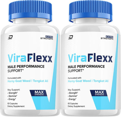 ViraFlexx Capsules (2 Pack) – Men's Wellness Support Supplement – All-Natural Energy & Performance Formula