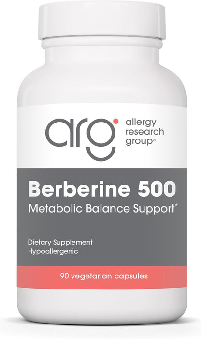 ARG Berberine 500 – 500 mg Berberine HCl – Metabolic and Blood Sugar Support – 90 Capsules