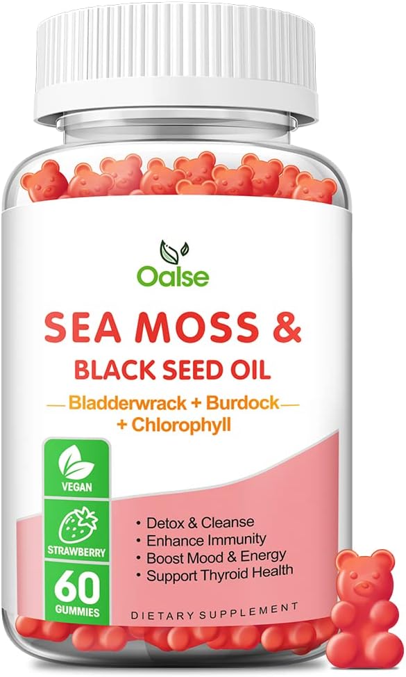 OALSE Sea Moss Gummies - 8-in-1 Advanced Formula for Immune Support & Energy (1-Pack) - görsel 1